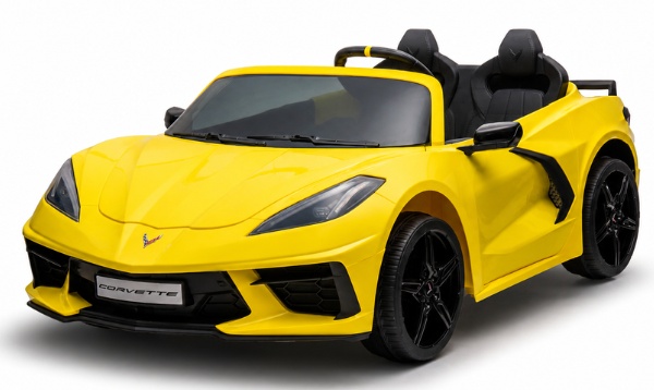 Mașinuța electrica KidsCar Corvette C8 EVA Yellow (8070490R)
