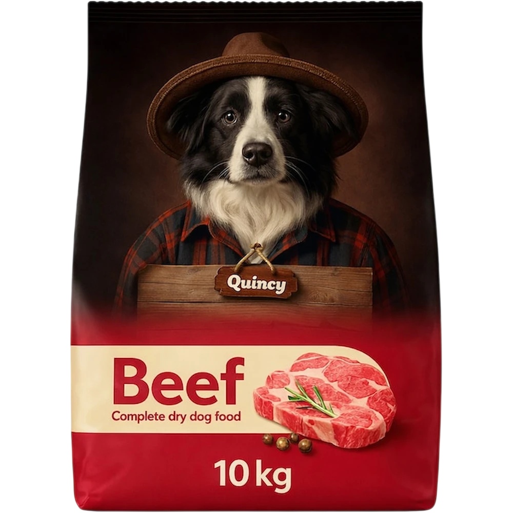 Hrană uscată pentru câini Quincy Beef10kg
