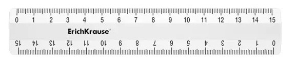 Riglă Erich Krause Classic 15cm White (53871)
