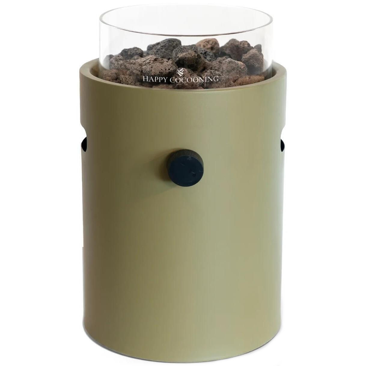 Vatră de foc Happy Cocooning Lumi Steel HCLUMST-06 Olive