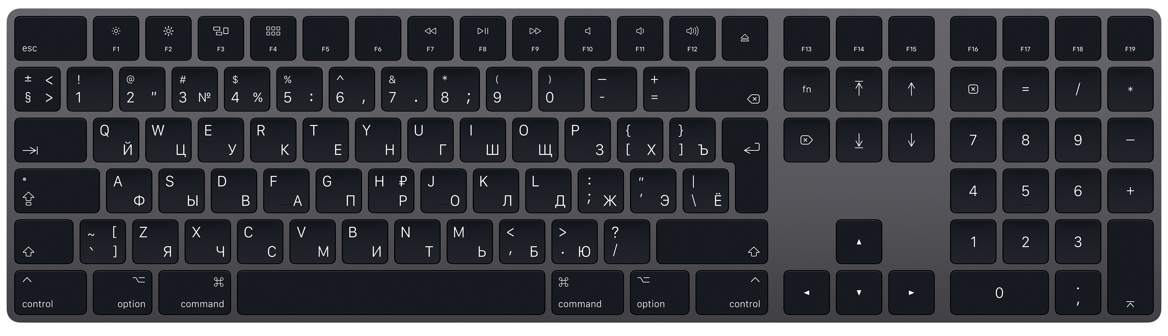 Компьютер на английской раскладке. Клавиатура Apple Magic Keyboard with Numeric Keypad (mrmh2rs/a) Space Gray Bluetooth. Apple Magic Keyboard 2 Space Gray. Apple Magic Keyboard mrmh2rs/a. Клавиатура Apple mb167 Wireless Keyboard Silver Bluetooth.