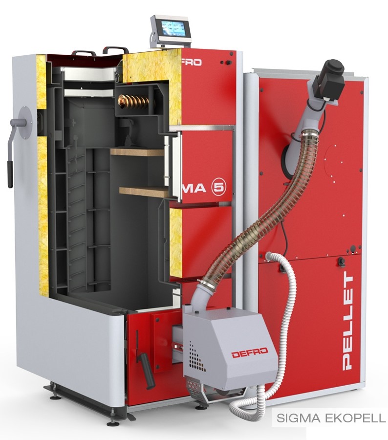 Твердотопливный котел Defro Sigma EkoPell 20kW – PandaShop.md. Купить ...