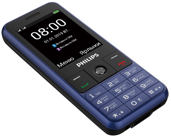 Мобильный телефон Philips E182 Blue – PandaShop.md. Купить мобильный ...