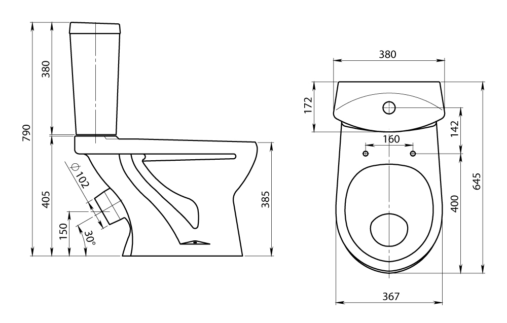 Унитаз Santeri Ultra White – PandaShop.md. Купить унитаз Santeri Ultra ...