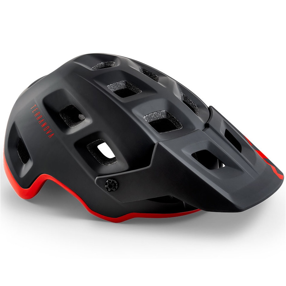 Cască Met Terranova Matt Black/Red Glossy L