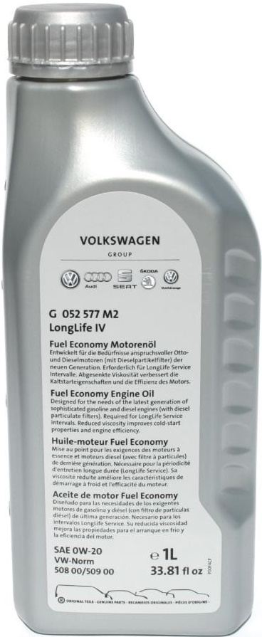 Ulei de motor Volkswagen LongLife IV 0W-20 1L