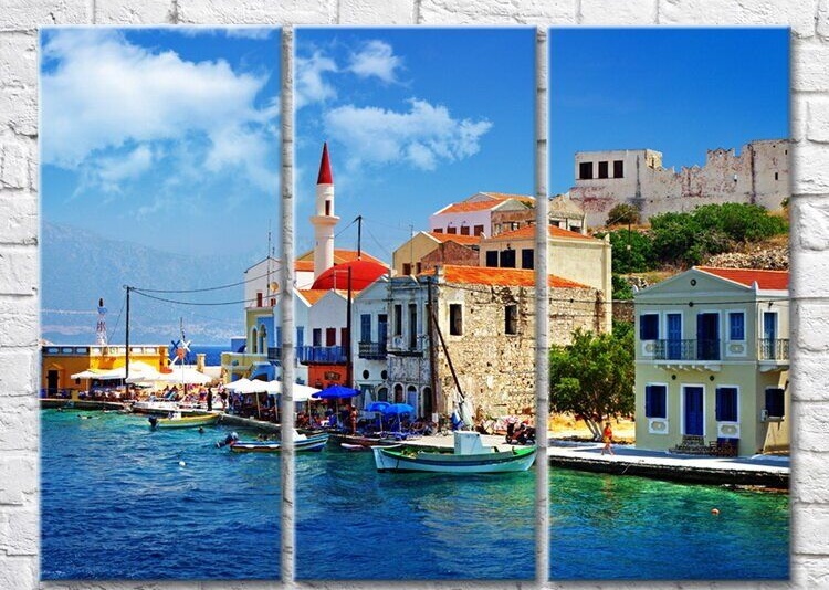 Magic Color Meisti Island and Moored Boats