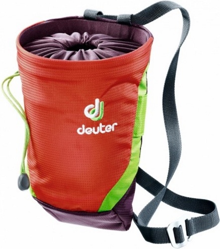 Geantă pentru magneziu Deuter Gravity Chalk Bag II L (3391317-9511) Papaya/Aubergine