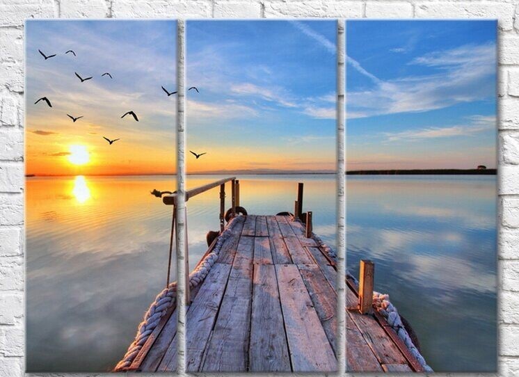 Pictură Magic Color Wooden pier to the sea (3469179)