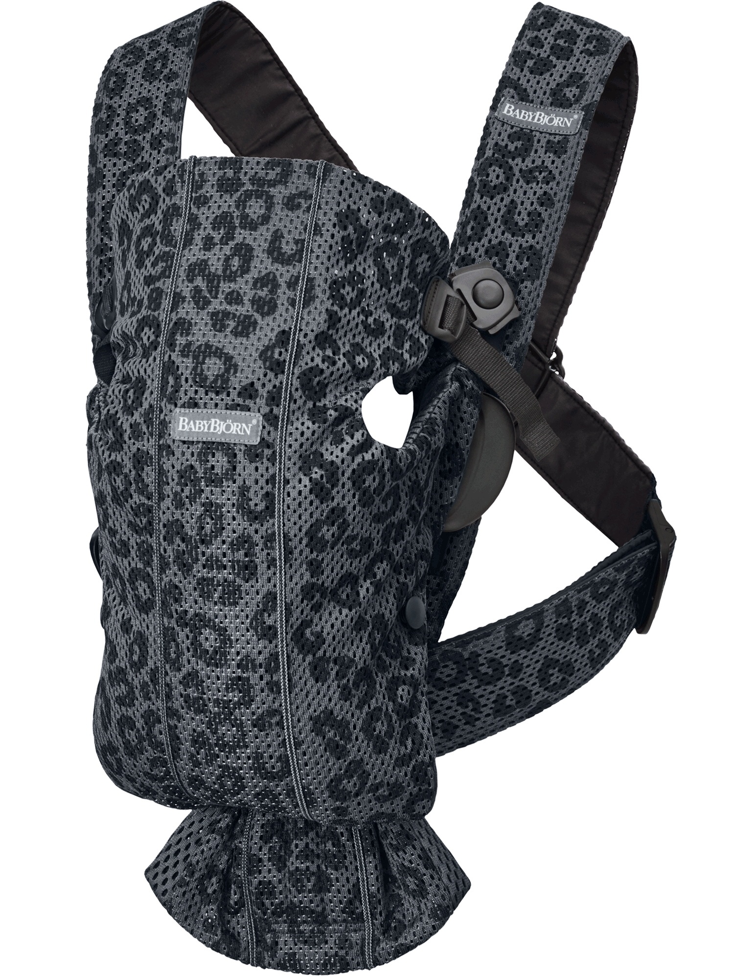 Кенгуру для новорожденных BabyBjorn Mini Anthracite/Leopard 3D Mesh ...