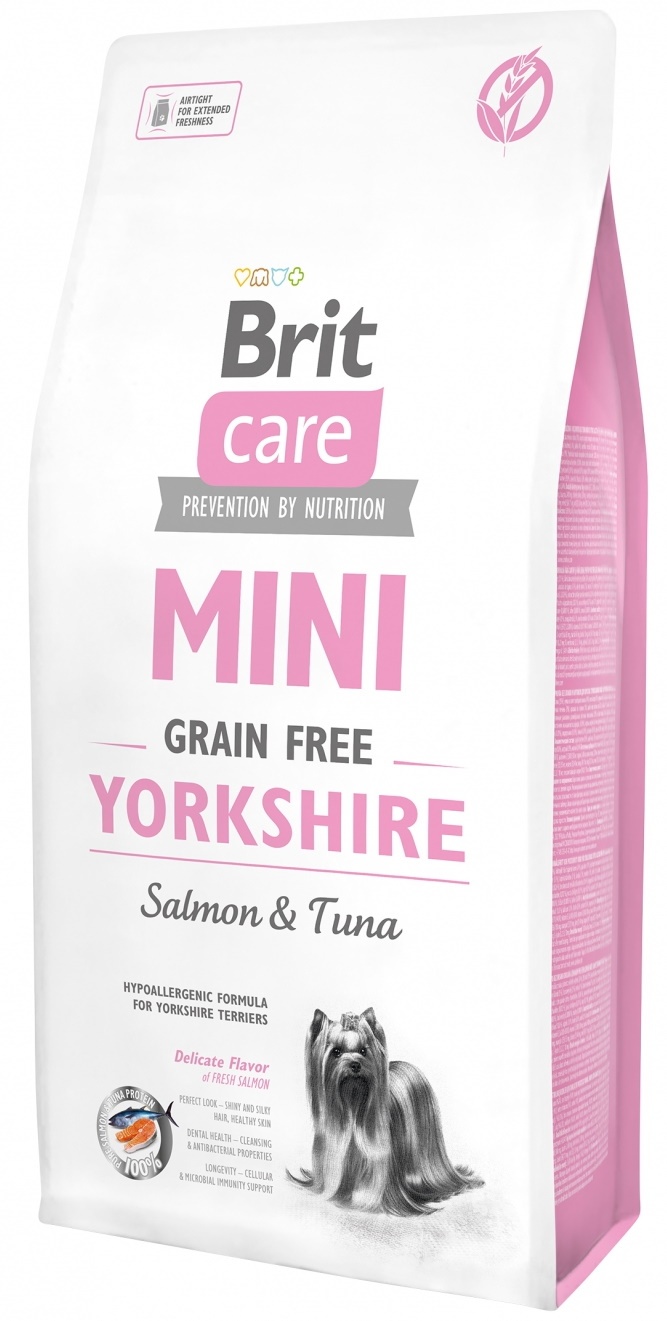 Hrană uscată pentru câini Brit Care Mini Grain Free Yorkshire Salmon & Tuna 7kg