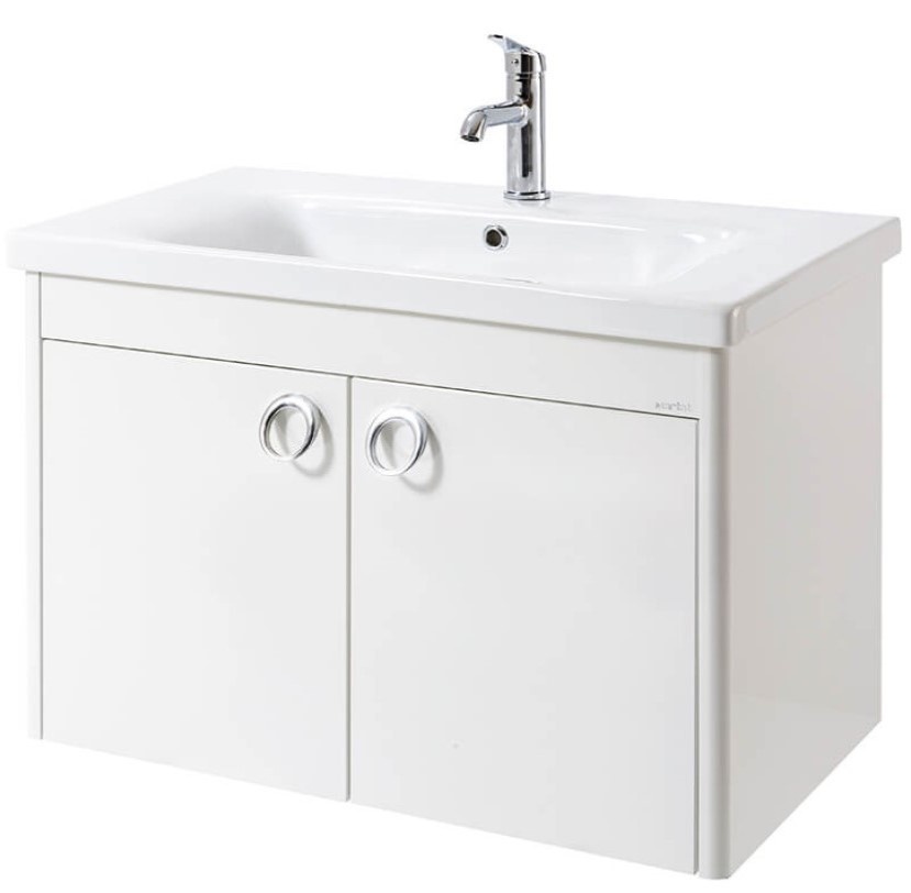 Шкаф с умывальником Martat Viola 80 White – PandaShop.md. Купить шкаф с ...