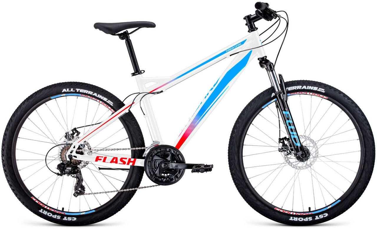 Велосипед Forward Flash 26 2.2 Disc (2021) 17 White/Blue, купить по ...