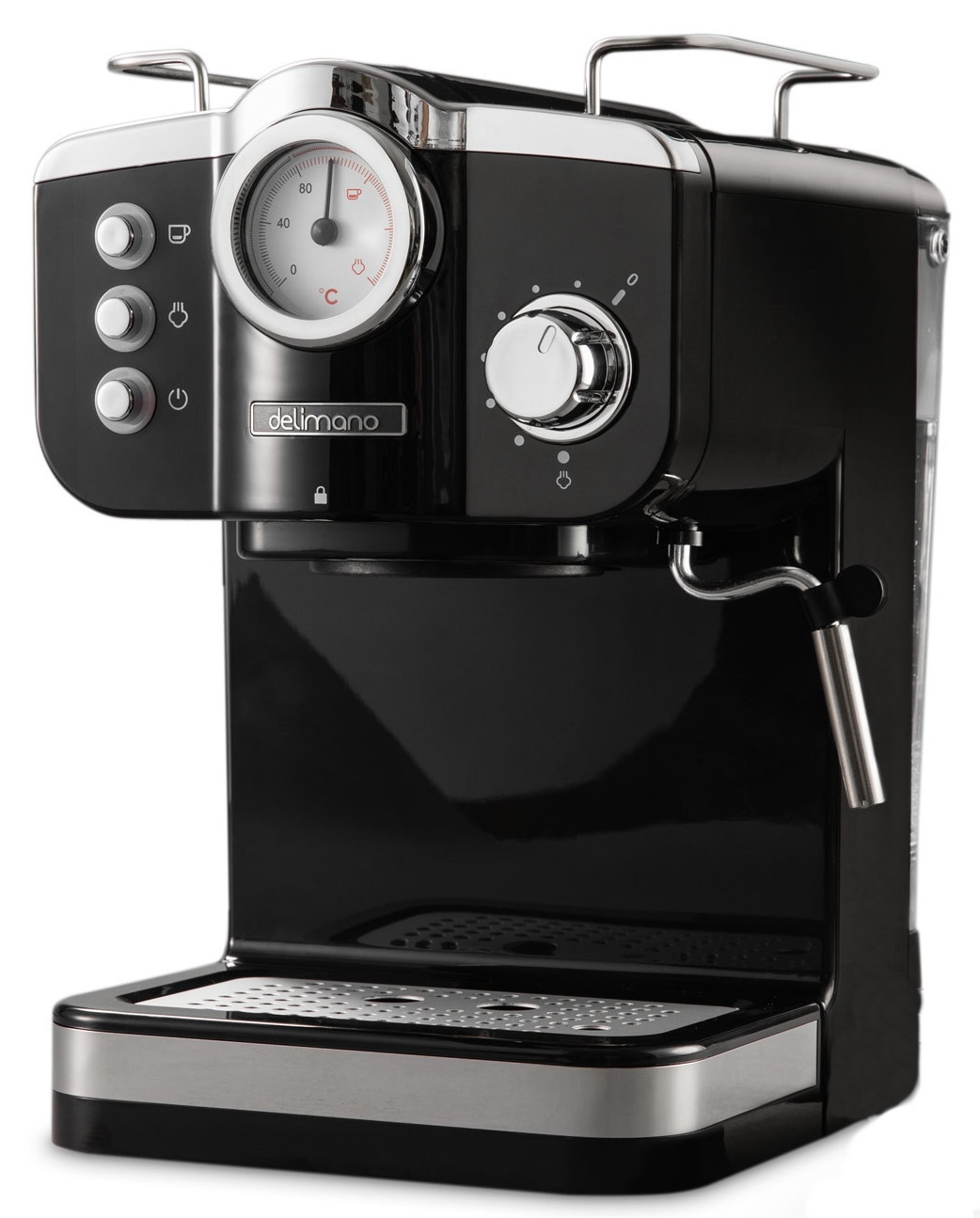 Cafetiera electrica Delimano Espresso Deluxe Noir