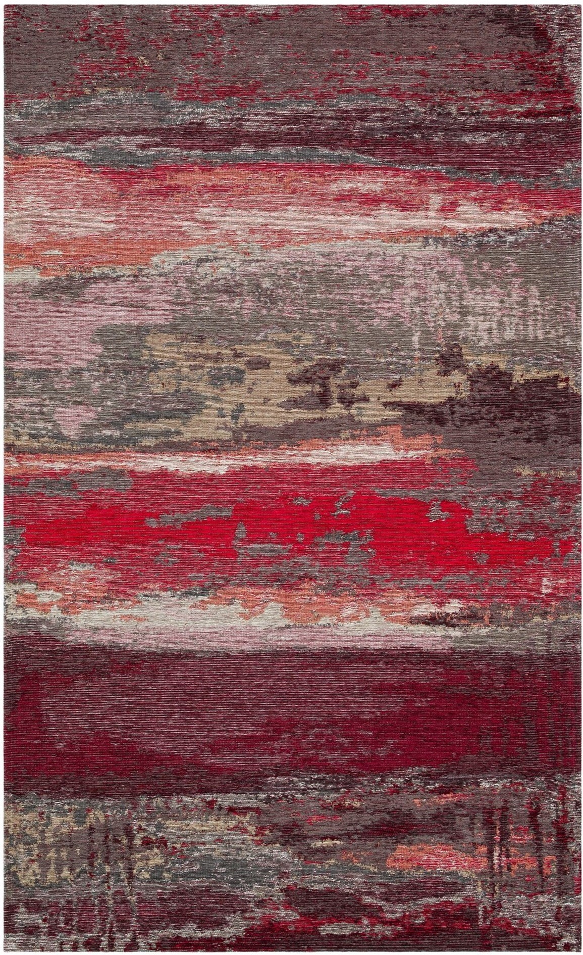 Covor Eko Hali Smart 12 Grey Red 1.60x2.30m